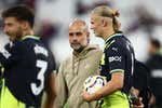 Guardiola y un Haaland cambiado: «No hay un central que lo pueda parar, ni siquiera con una pistola»