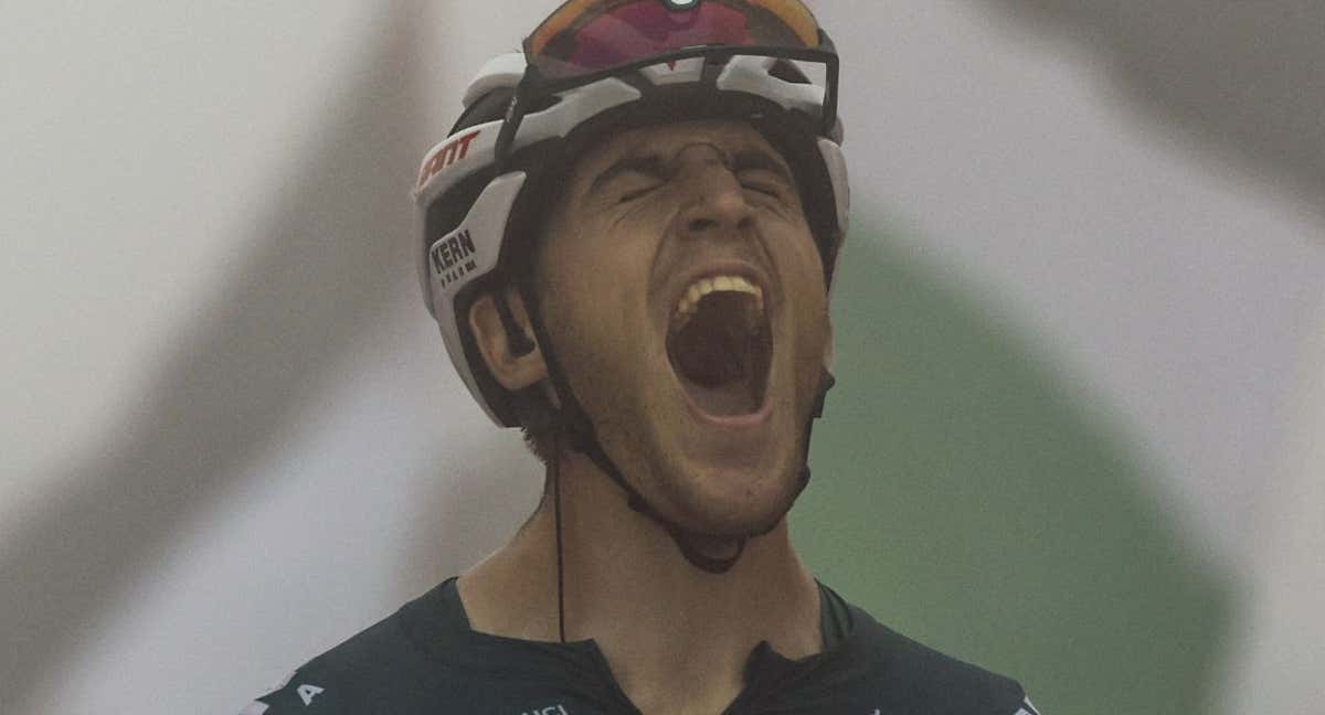 Pablo Castrillo, tras ganar en el Cuitu Negru.