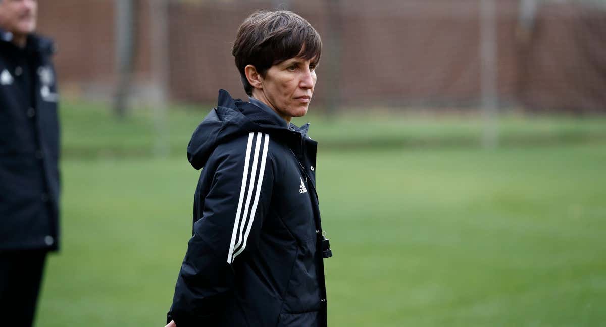 Sonia Bermúdez durante un entrenamiento.