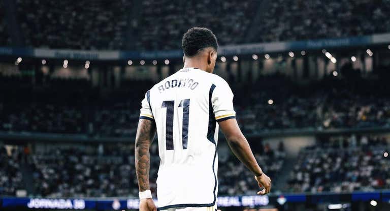 Rodrygo Goes, con el Real Madrid.