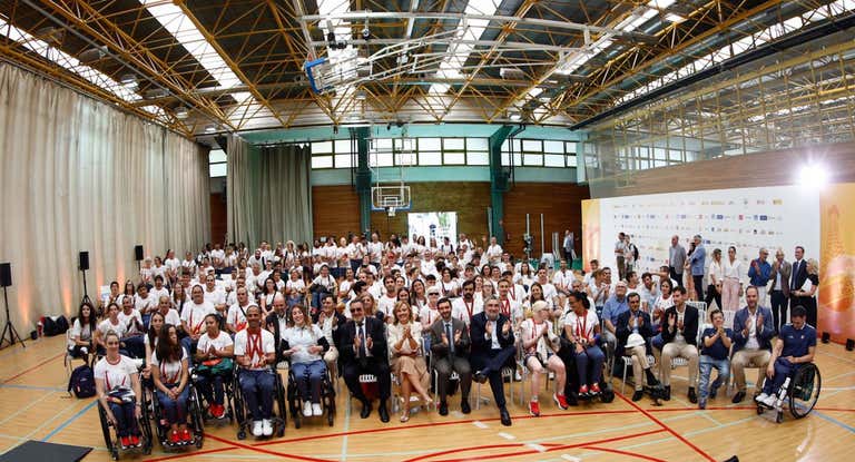 Acto de agradecimiento de las instituciones a los atletas de los Juegos Paralímpicos.