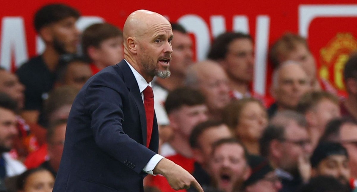 Ten Hag, con el United.