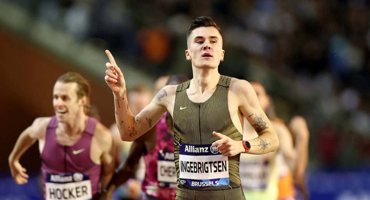 Jakob Ingebrigtsen (23), vencedor de la final de 1.500 m de la Diamond League.