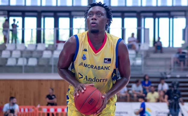 Sekou Doumbouya en un partido de pretemporada. Jonay González/FCBQ