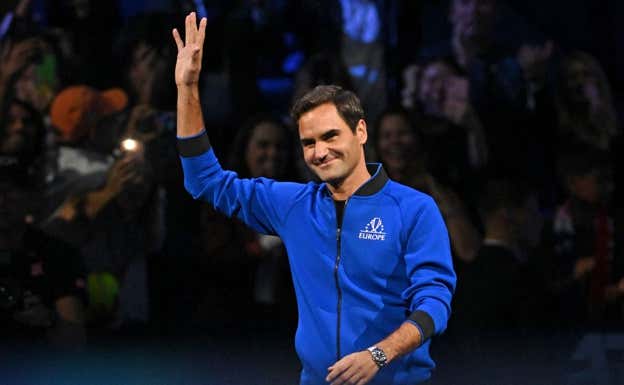 Roger Federer, durante la Laver Cup de 2022.  Glyn KIRK / AFP