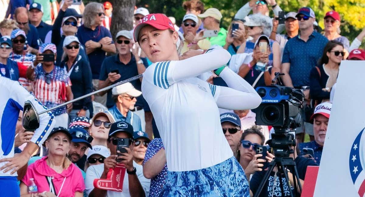 Nelly Korda durante la competición.