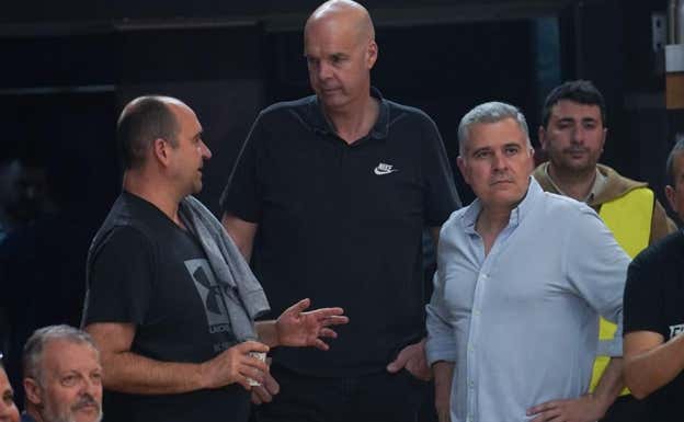 Ferrán López, Ferrán Martínez y Borja Rupérez. Baloncesto Fuenlabrada
