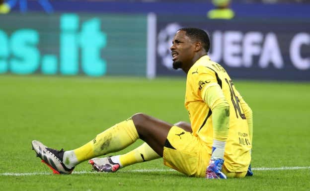 Maignan se duele antes de ser sustituido EFE