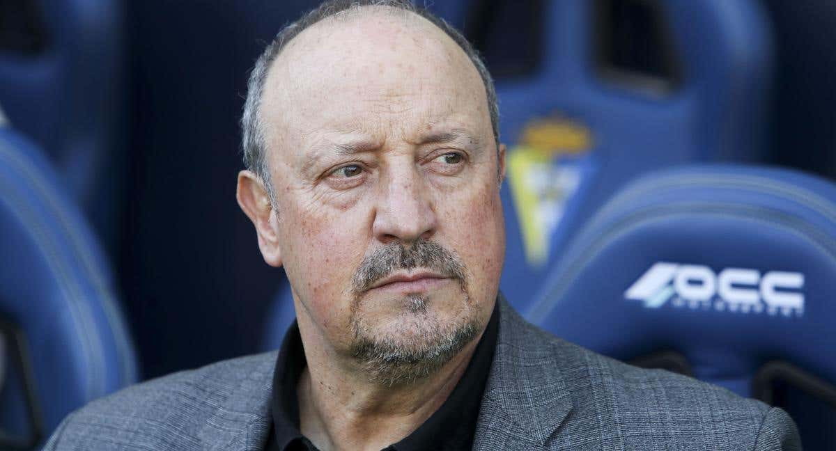 Rafa Benítez, en un partido durante su etapa como entrenador del Celta.