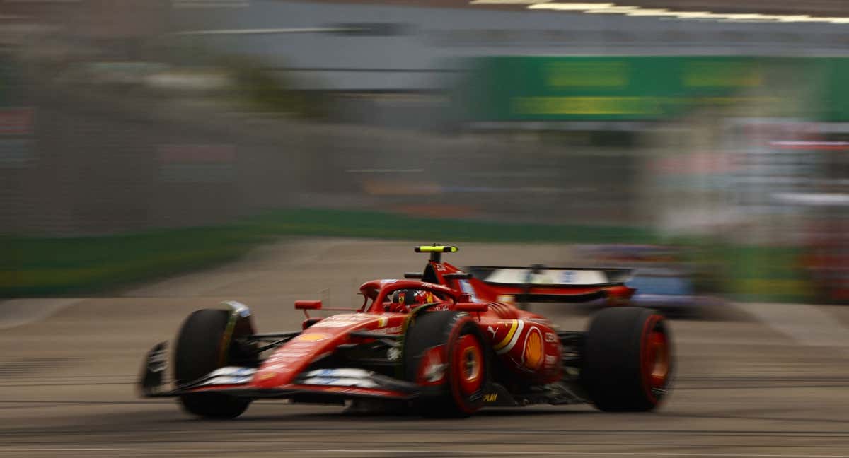 Carlos Sainz, en Singapur./REUTERS