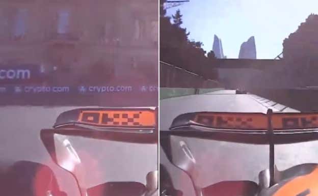 El alerón trasero del Mclaren a baja velocidad (izquierda) y alta (derecha). RELEVO