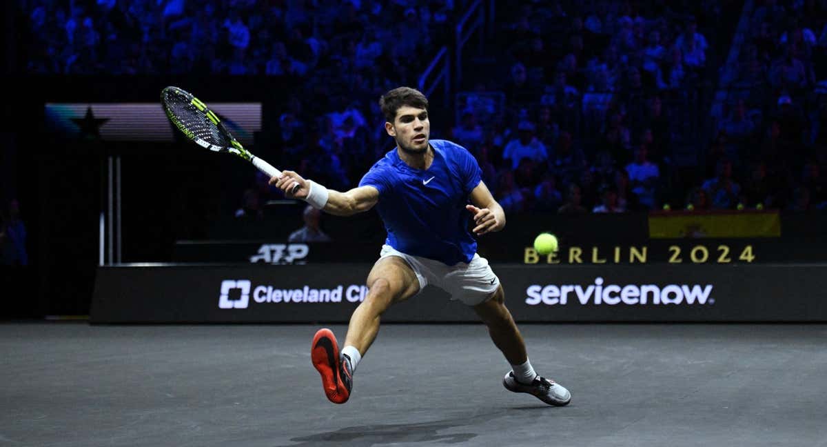 Carlos Alcaraz, durante la Laver Cup 2024 en Berlín.