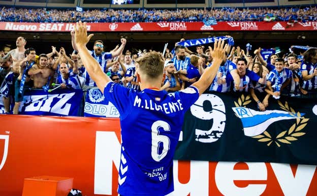 Marcos Llorente dejó una huella imborrable en Vitoria.  DEPORTIVO ALAVÉS
