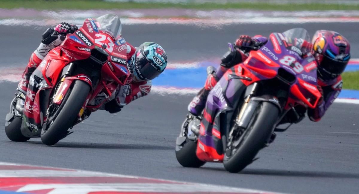 Jorge Martín y Enea Bastianini.