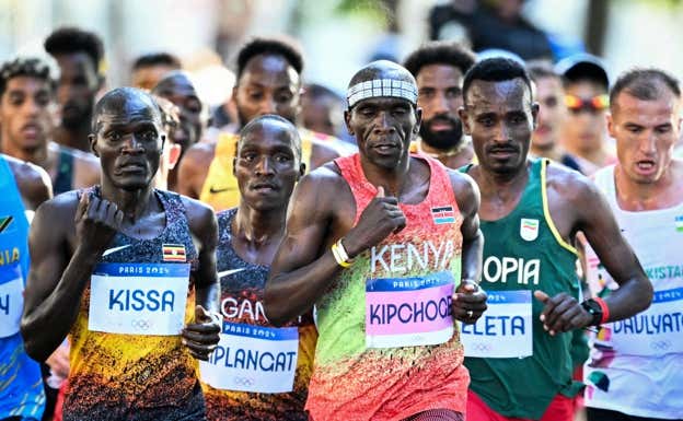 Eliud Kipchoge en París este pasado verano. AFP