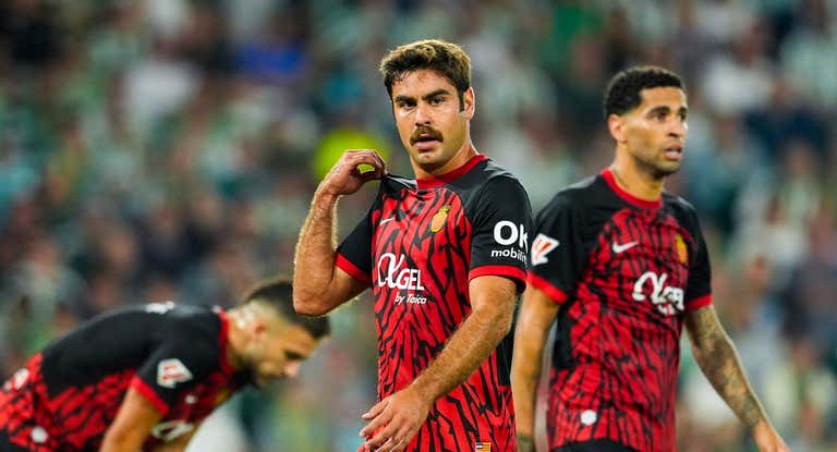 Abdón Prats, en un partido con el Mallorca.
