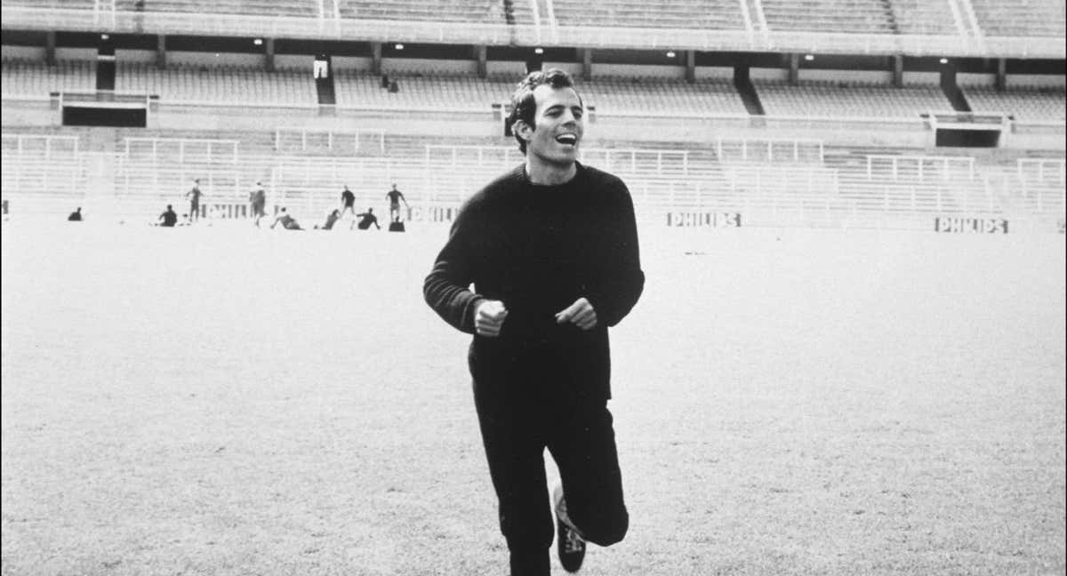 Julio Iglesias en un entrenamiento./Getty