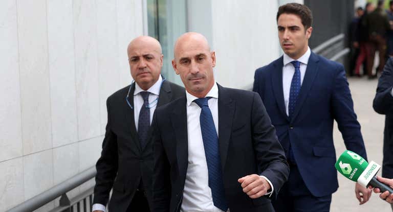 Luis Rubiales, a la salida del juzgado.