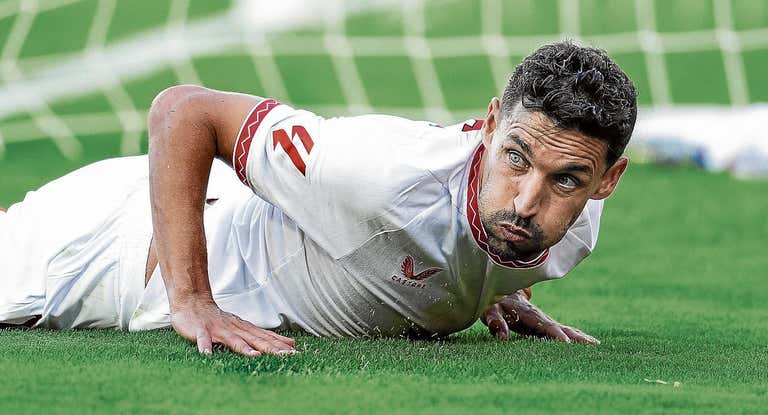 Jesús Navas en un partido de esta temporada.