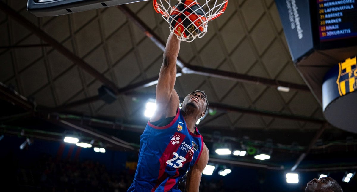 James Nnaji, la pasada temporada con el Barça.
