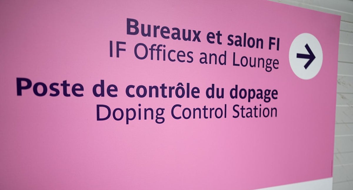 Una de las salas donde se realizaban los controles antidoping en los Juegos Olímpicos de París.