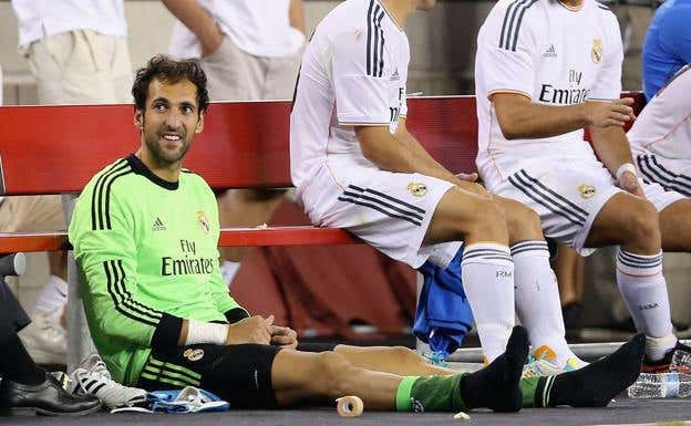Diego López, cuando defendía la portería del Real Madrid, en una de las pretemporadas en Estados Unidos.  GETTY