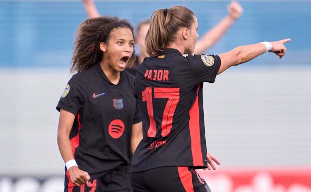 Ewa Pajor marca su sexto gol de la temporada.  FC BARCELONA