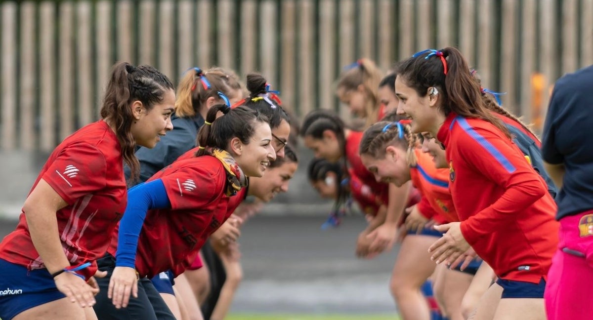 Jugadoras del Barsa Rugby.