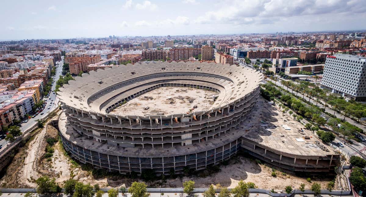 Exterior del Nuevo Mestalla.