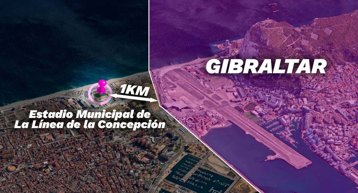 La situación del estadio de La Línea.