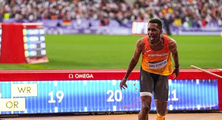 Jordan Díaz en los Juegos Olímpicos de París 2024.