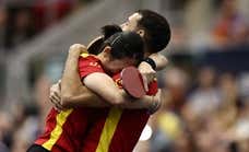 Robles y Xiao conquistan el primer oro continental para el tenis de mesa español