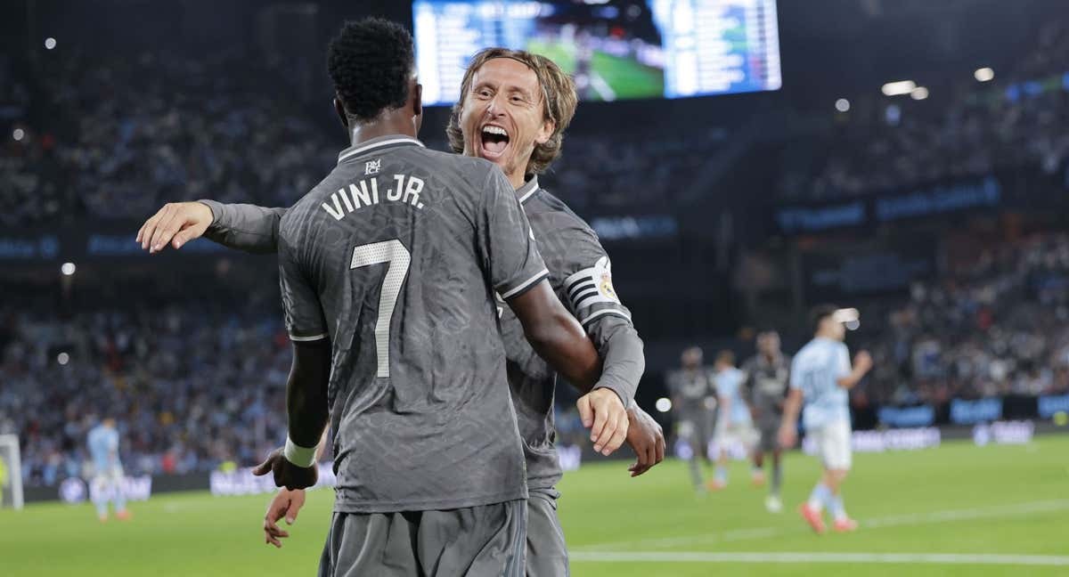 Modric le salva la vida al Real Madrid ante un Celta valiente que echó de menos a Aspas