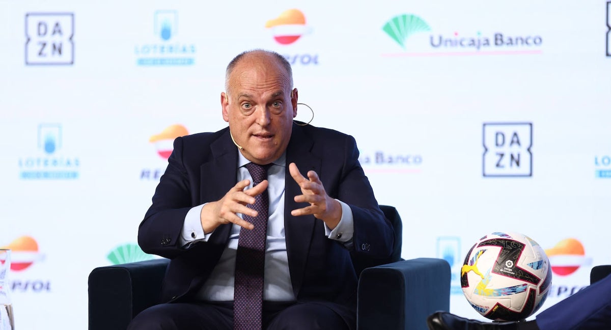 El presidente de LaLiga, Javier Tebas.