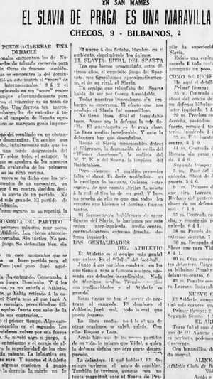 Parte de la crónica publicada en 1923 sobre el encuentro. @DedekMadden