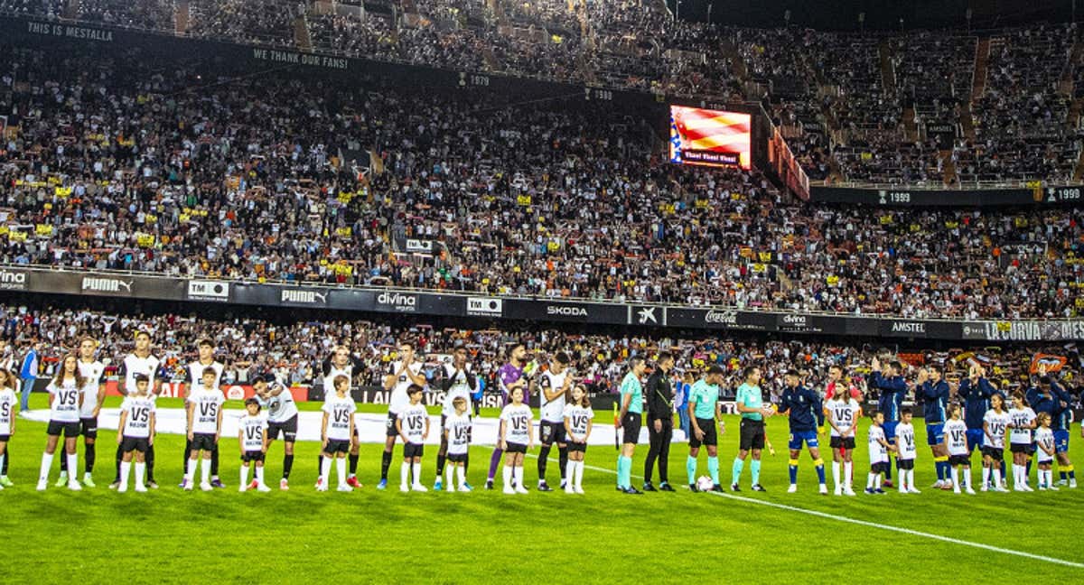 Mestalla, a reventar ante Las Palmas.