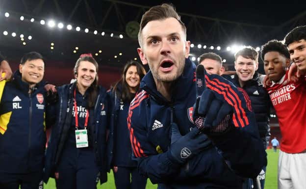 Jack Wilshere ha sido el entrenador del Arsenal Sub-18 desde el 2022. @Arsenal