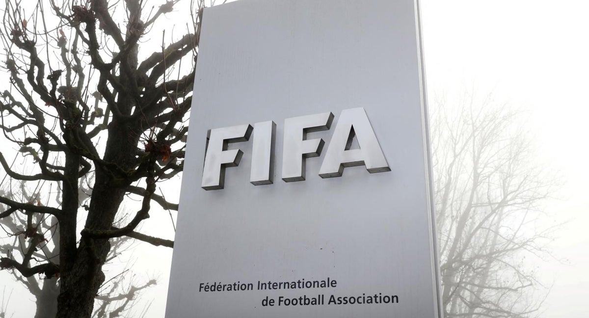 Logo de la FIFA en Zürich.