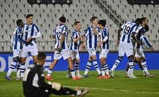 Pacheco y Sergio Gómez dan a la Real Sociedad la primera victoria europea