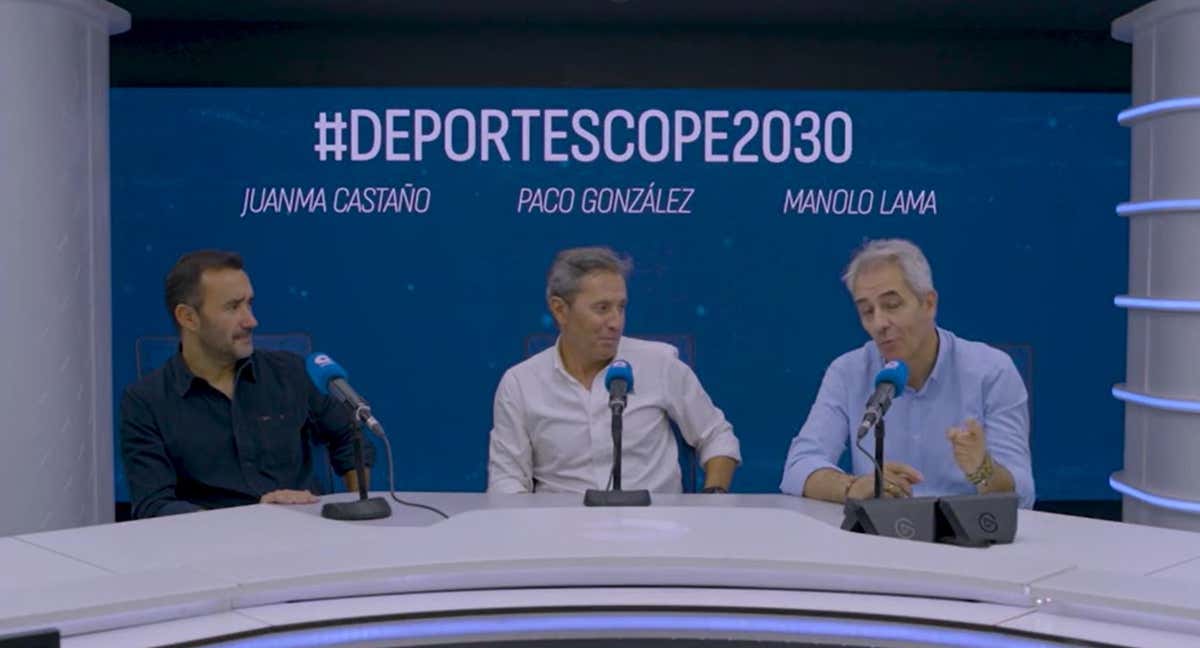 Castaño, González y Lama, en un vídeo donde anuncian su renovación.
