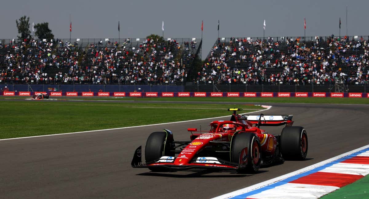 Carlos Sainz, rodando en los Libres de México./REUTERS