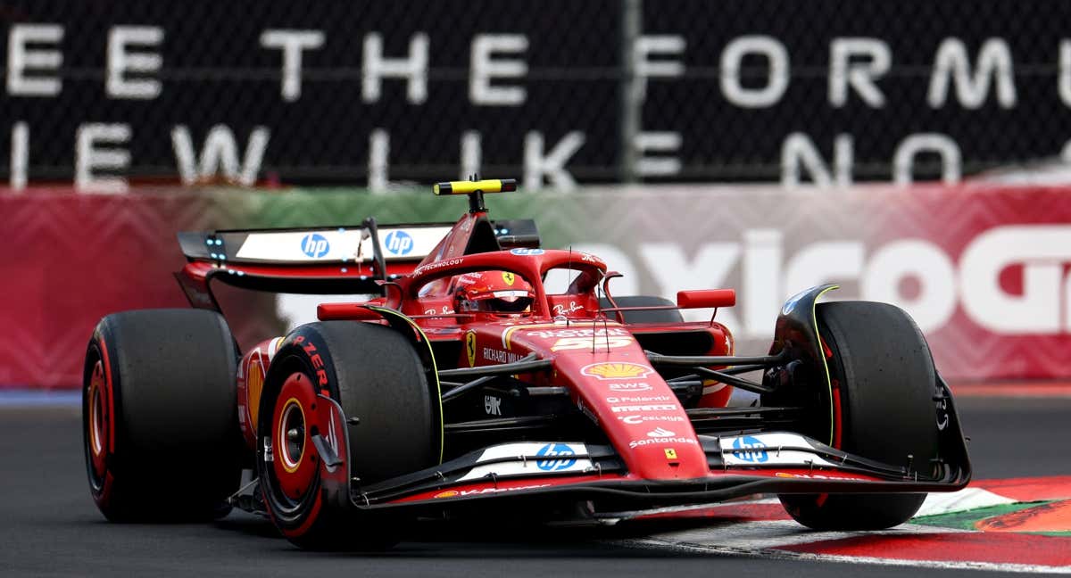 Carlos Sainz, en la clasificación de México./REUTERS