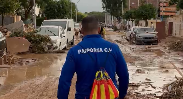 La peregrinación del Paiporta hasta Valencia para devolverle al pueblo algo de vida: «Al final se ha sumado todo el equipo»