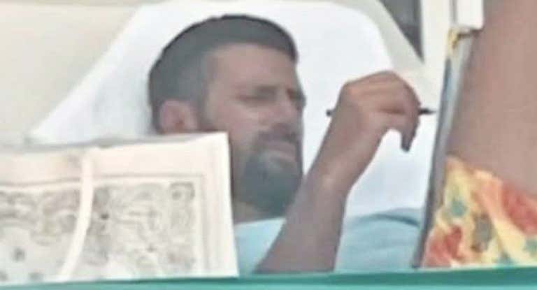 Novak Djokovic, durante sus vacaciones en Maldivas.