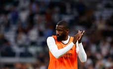 En el Real Madrid preocupa la rodilla de Rüdiger