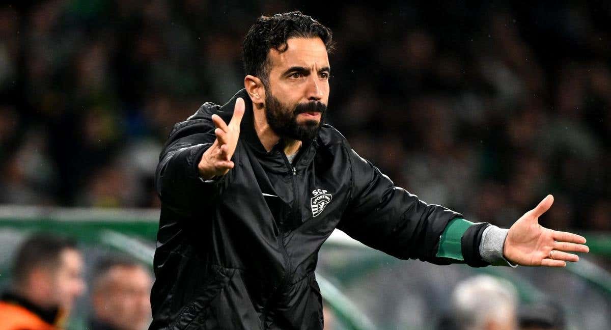 Rúben Amorim, en uno de sus últimos partidos con el Sporting.