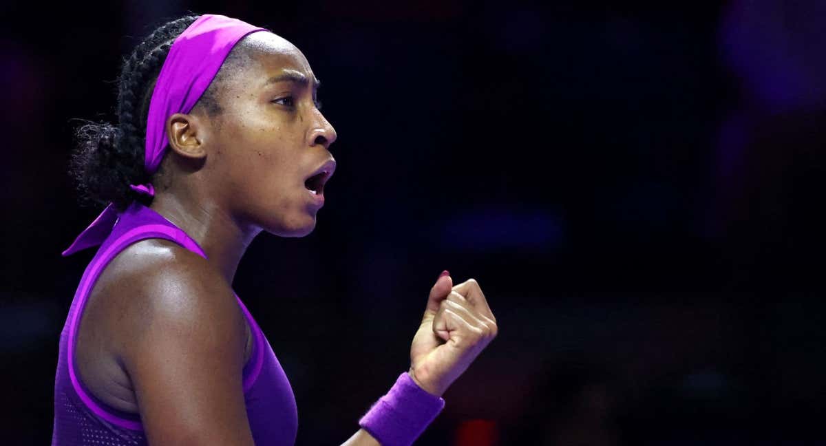 Gauff, en el duelo ante Swiatek.
