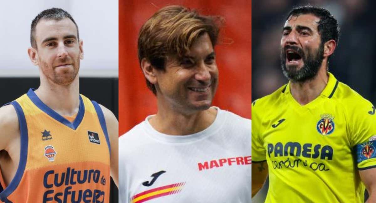 Víctor Claver, David Ferrer y Raúl Albiol.