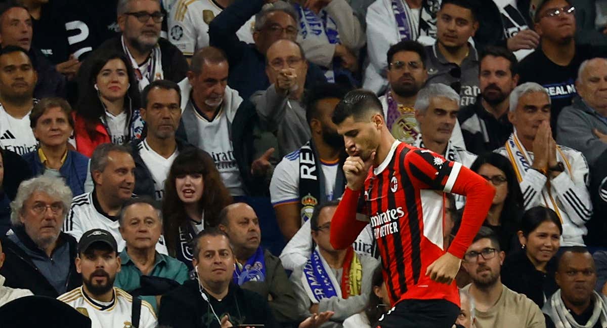 Álvaro Morata manda callar al Santiago Bernabéu.