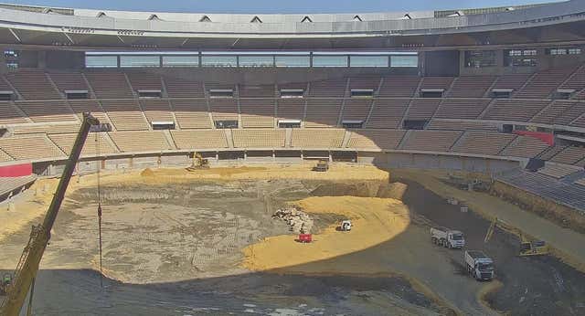 Las obras en La Cartuja, a contrarreloj para albergar la final de la Copa del Rey 2025